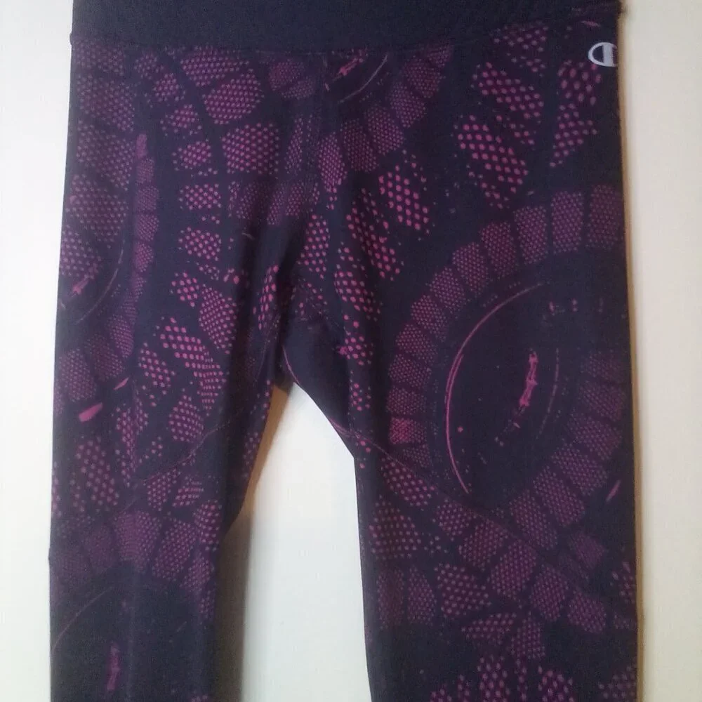 Champion Performance Leggings Women S Active Athletic PowerFlex Black Pink
